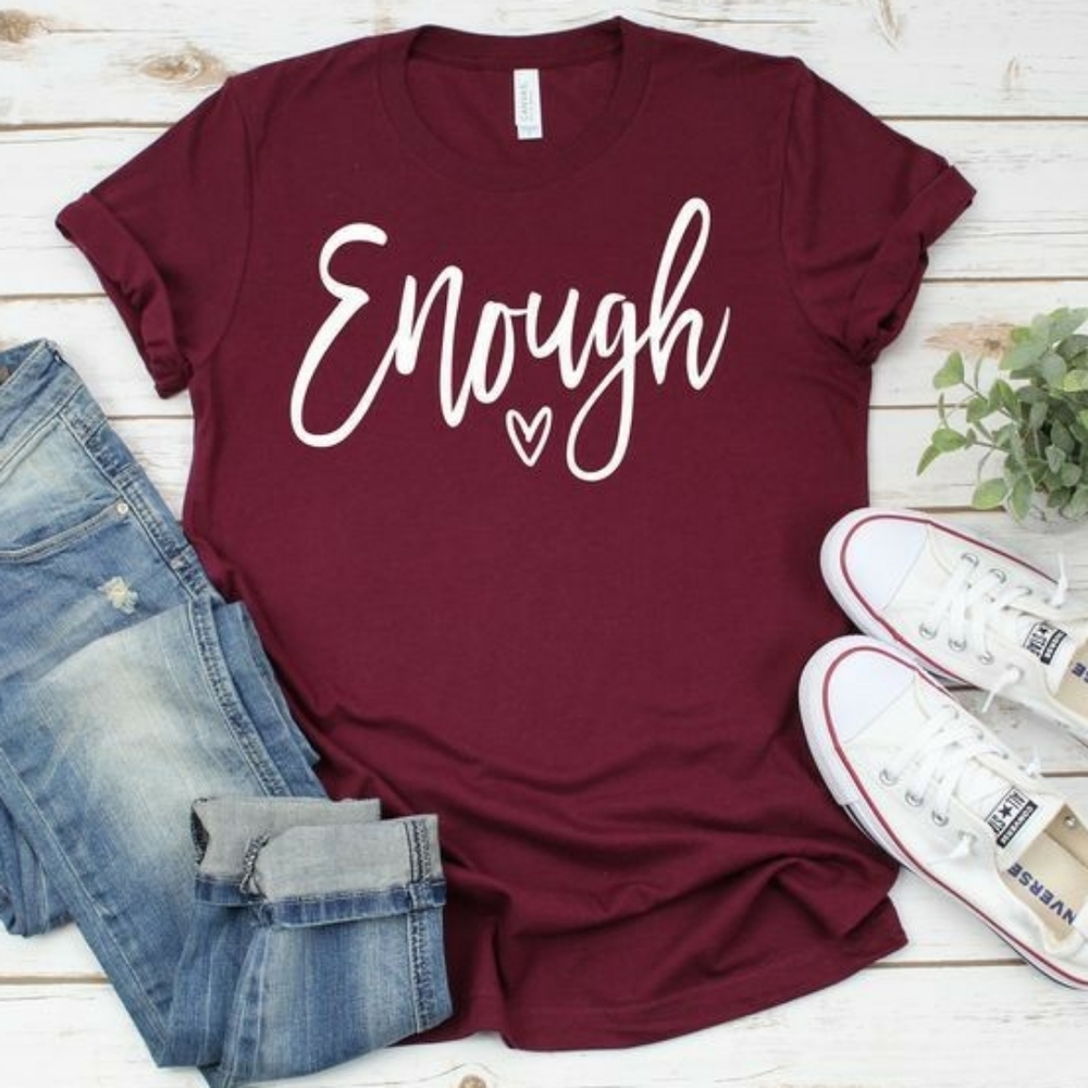 "ENOUGH " BRAND  NEW TEE